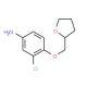 3-Chloro-4-(tetrahydro-2-furanylmethoxy)aniline - chemical structure image