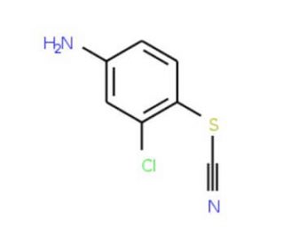 3-Chloro-4-thiocyanatoaniline (CAS 3226-46-8) - chemical structure image