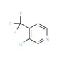 3-Chloro-4-(trifluoromethyl)pyridine (CAS 81565-19-7) - chemical structure image