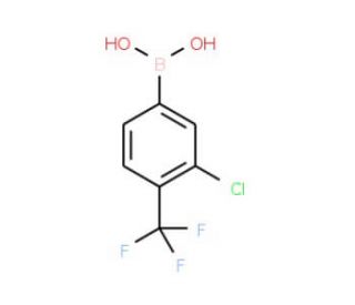 3-Chloro-4-trifluoromethylphenylboronic acid (CAS 847756-88-1) - chemical structure image