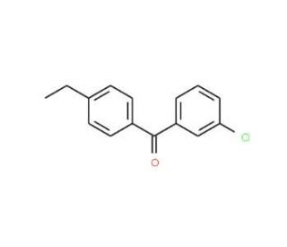 3-Chloro-4&prime;-ethylbenzophenone (CAS 82520-41-0) - chemical structure image