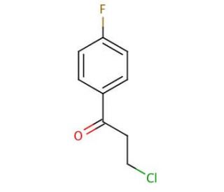 3-Chloro-4&prime;-fluoropropiophenone (CAS 347-93-3) - chemical structure image