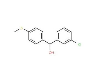 3-Chloro-4&prime;-(methylthio)benzhydrol - chemical structure image