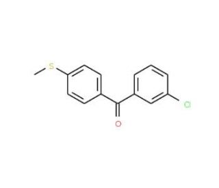 3-Chloro-4&prime;-(methylthio)benzophenone (CAS 197438-99-6) - chemical structure image