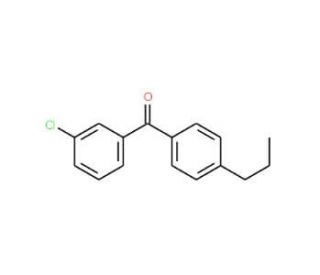 3-Chloro-4&prime;-n-propylbenzophenone (CAS 64358-13-0) - chemical structure image