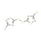 3-Chloro-5-[2-(3-chloro-1,2,4-thiadiazol-5-yl)disulfanyl]-1,2,4-thiadiazole (CAS 26542-77-8) - chemical structure image