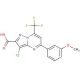 3-Chloro-5-(3-methoxyphenyl)-7-(trifluoromethyl)-pyrazolo[1,5-a]pyrimidine-2-carboxylic acid - chemical structure image