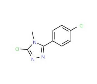 3-chloro-5-(4-chlorophenyl)-4-methyl-4H-1,2,4-triazole - chemical structure image