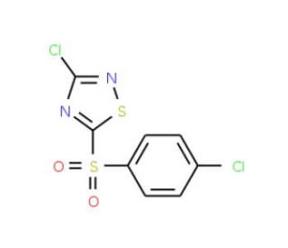3-Chloro-5-(4-chlorophenylsulfonyl)-1,2,4-thiadiazole - chemical structure image