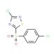 3-Chloro-5-(4-chlorophenylsulfonyl)-1,2,4-thiadiazole - chemical structure image