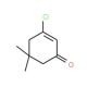 3-Chloro-5,5-dimethyl-2-cyclohexen-1-one (CAS 17530-69-7) - chemical structure image