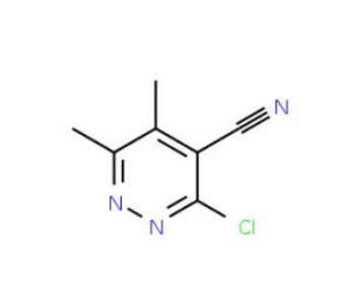 3-chloro-5,6-dimethylpyridazine-4-carbonitrile - chemical structure image