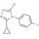 3-chloro-5-cyclopropyl-4-(4-fluorophenyl)-4H-1,2,4-triazole - chemical structure image