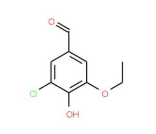 3-chloro-5-ethoxy-4-hydroxybenzaldehyde (CAS 70842-33-0) - chemical structure image