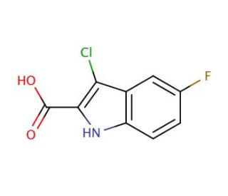 3-chloro-5-fluoro-1H-indole-2-carboxylic acid - chemical structure image