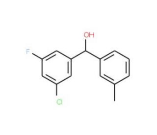 3-Chloro-5-fluoro-3&prime;-methylbenzhydrol - chemical structure image