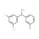 3-Chloro-5-fluoro-3′-methylbenzhydrol - chemical structure image