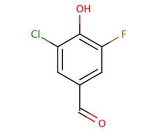 3-Chloro-5-fluoro-4-hydroxybenzaldehyde (CAS 870704-13-5) - chemical structure image