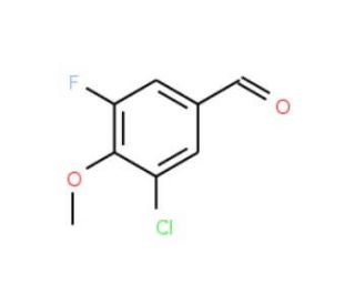 3-Chloro-5-fluoro-4-methoxybenzaldehyde (CAS 177994-49-9) - chemical structure image