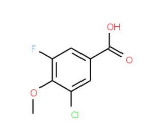 3-Chloro-5-fluoro-4-methoxybenzoic acid (CAS 886497-22-9) - chemical structure image