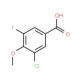 3-Chloro-5-fluoro-4-methoxybenzoic acid (CAS 886497-22-9) - chemical structure image