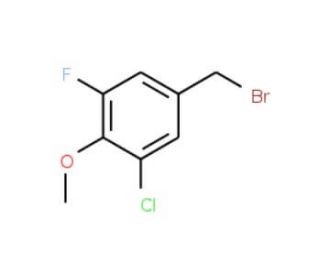 3-Chloro-5-fluoro-4-methoxybenzyl bromide (CAS 886497-36-5) - chemical structure image