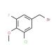 3-Chloro-5-fluoro-4-methoxybenzyl bromide (CAS 886497-36-5) - chemical structure image