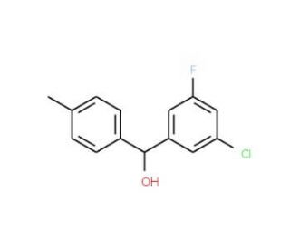 3-Chloro-5-fluoro-4&prime;-methylbenzhydrol - chemical structure image