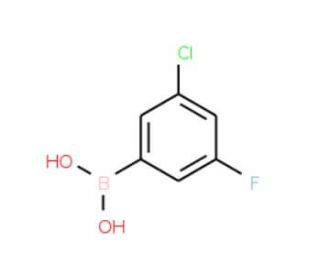 3-Chloro-5-fluorobenzeneboronic acid (CAS 328956-61-2) - chemical structure image