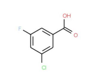 3-Chloro-5-fluorobenzoic acid (CAS 25026-64-6) - chemical structure image