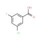 3-Chloro-5-fluorobenzoic acid (CAS 25026-64-6) - chemical structure image