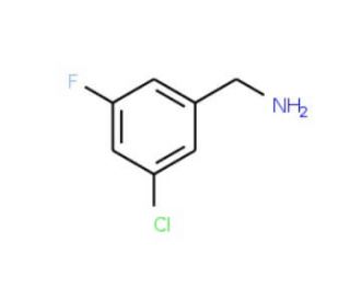 3-Chloro-5-fluorobenzylamine (CAS 90390-33-3) - chemical structure image