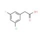 3-Chloro-5-fluorophenylacetic acid (CAS 202001-00-1) - chemical structure image