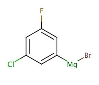 3-Chloro-5-fluorophenylmagnesium bromide solution (CAS 480438-50-4) - chemical structure image