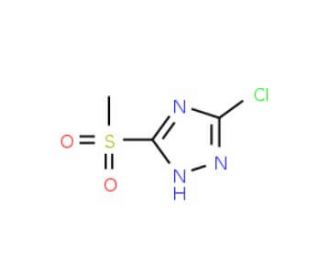 3-Chloro-5-methanesulfonyl-1H-[1,2,4]triazole (CAS 346631-06-9) - chemical structure image