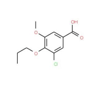 3-chloro-5-methoxy-4-propoxybenzoic acid - chemical structure image
