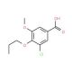 3-chloro-5-methoxy-4-propoxybenzoic acid - chemical structure image