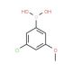 3-Chloro-5-methoxybenzeneboronic acid (CAS 915201-07-9) - chemical structure image
