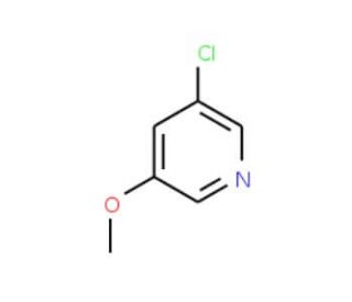3-Chloro-5-methoxypyridine (CAS 95881-83-7) - chemical structure image
