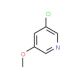 3-Chloro-5-methoxypyridine (CAS 95881-83-7) - chemical structure image