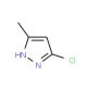 3-Chloro-5-methyl-1H-pyrazole (CAS 15953-45-4) - chemical structure image