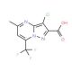 3-Chloro-5-methyl-7-(trifluoromethyl)pyrazolo-[1,5-a]pyrimidine-2-carboxylic acid (CAS 524036-11-1) - chemical structure imag