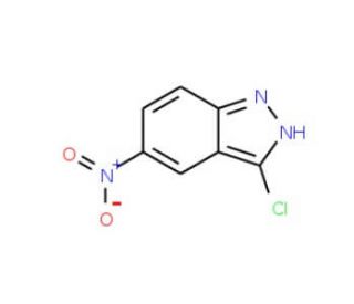 3-Chloro-5-nitro-1H-indazole (CAS 4812-45-7) - chemical structure image