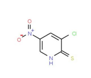 3-Chloro-5-nitro-2-pyridinethiol (CAS 64007-60-9) - chemical structure image