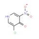3-Chloro-5-nitropyridin-4-ol (CAS 31872-64-7) - chemical structure image
