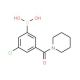 3-Chloro-5-(piperidine-1-carbonyl)phenylboronic acid (CAS 957120-47-7) - chemical structure image