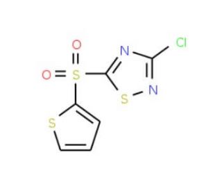 3-Chloro-5-(thiophen-2-ylsulfonyl)-1,2,4-thiadiazole - chemical structure image