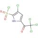 3-chloro-5-(trichloroacetyl)-1H-pyrrole-2-sulfonyl chloride - chemical structure image