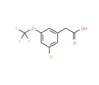 3-Chloro-5-(trifluoromethoxy)phenylacetic acid - chemical structure image