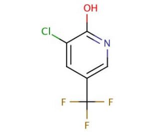 3-Chloro-5-(trifluoromethyl)-2-pyridinol (CAS 76041-71-9) - chemical structure image